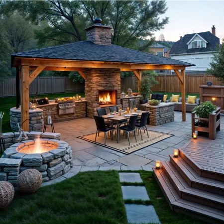 Gazeboo, deck, patio, outdoor kitchen(1)